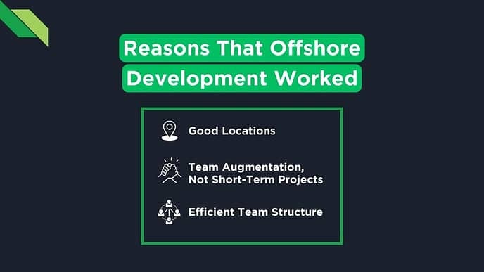 Reasons that Offshore Development Works