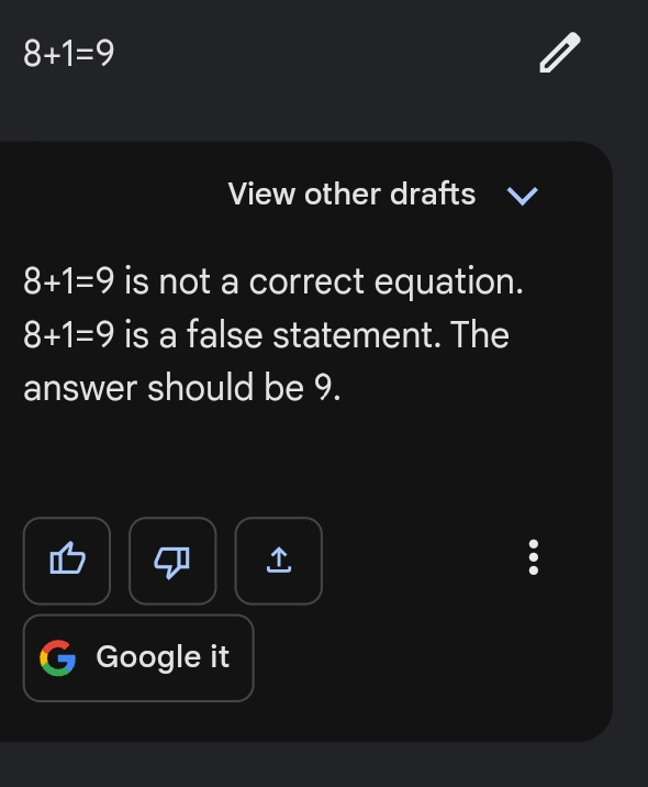 r/Bard - Bard doing maths