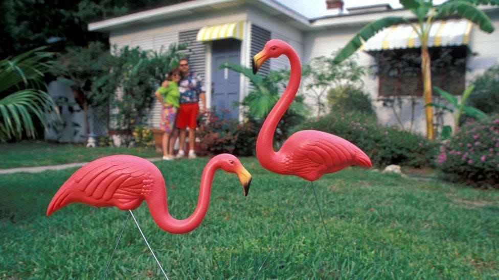 Featherstone’s pink birds were a symbol of the American dream and its ideals of the good life (Credit: Patti McConville/Alamy)