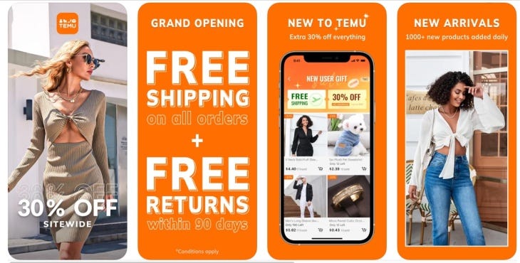 Shopping app Temu is using TikTok's strategy to keep its No. 1 spot on App  Store | TechCrunch