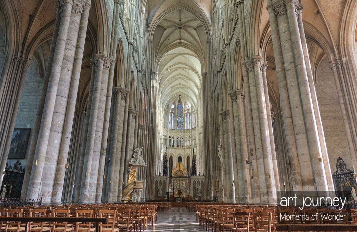 Amiens Cathedral empty of visitors