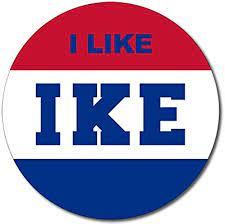 Amazon.com: Round I Like IKE Sticker (Eisenhower Election Political Logo 52  1952) : Sports & Outdoors