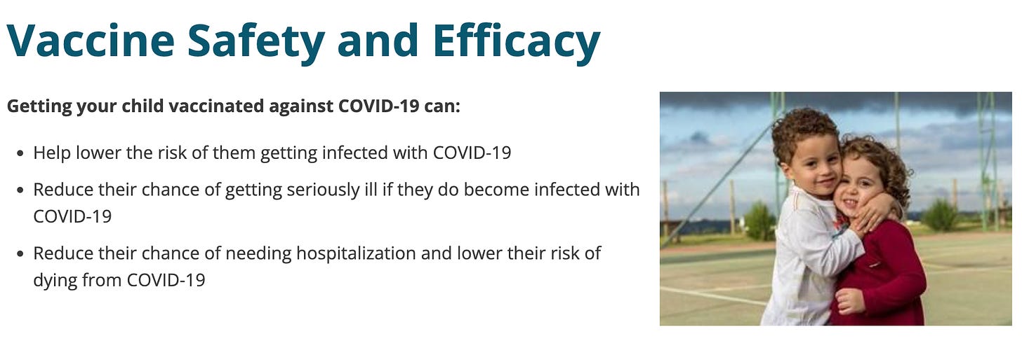DOH has removed mention of benefits from COVID-19 shots preventing transmission.