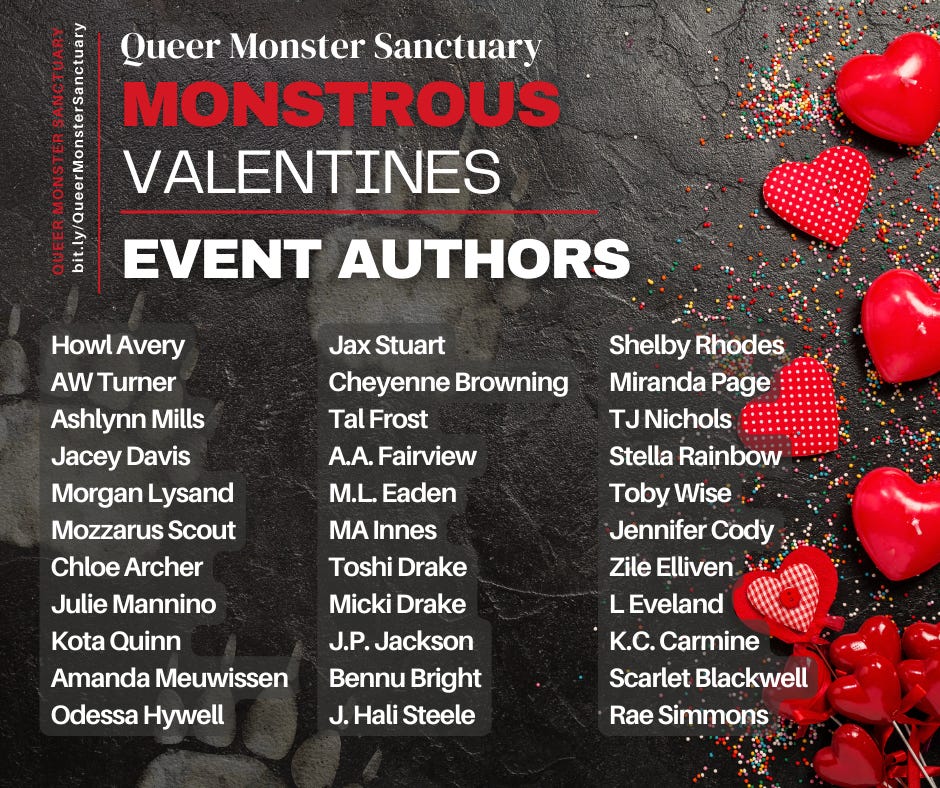 Queer Monster Sanctuary Monsterous Valentines Event Authors