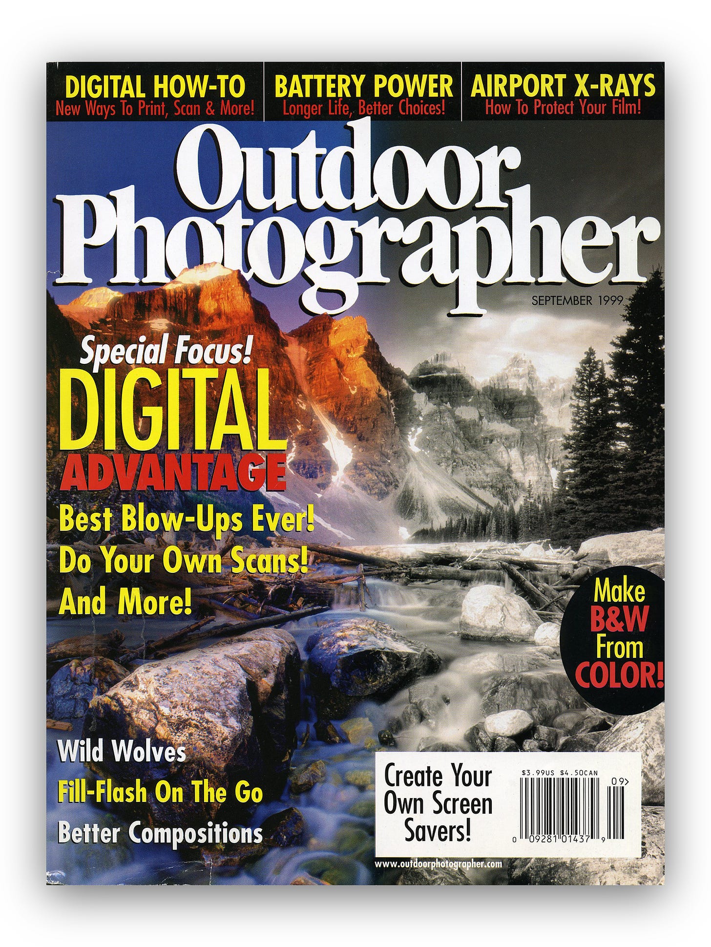 1999 Issue of Outdoor Photographer magazine