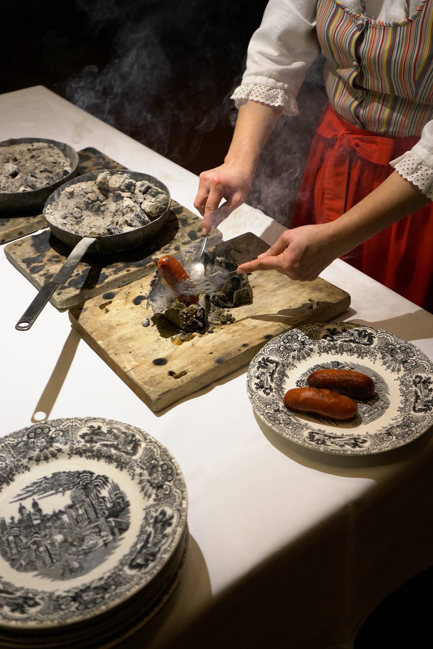 The famous blood sausage at Hotel Landa in Burgos, Spain