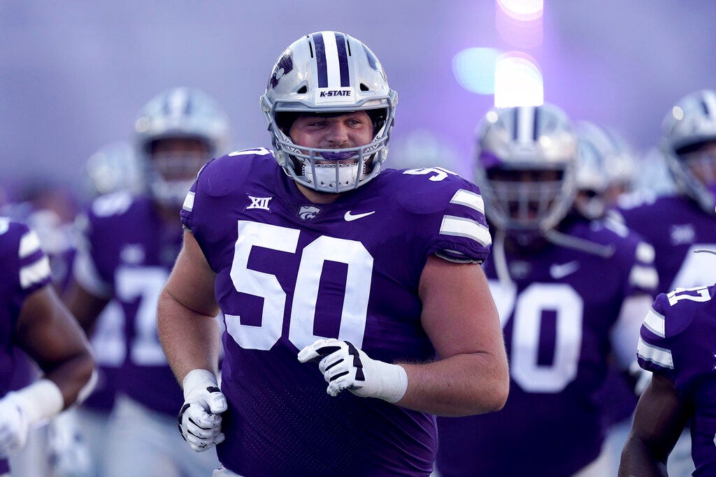 K-State O-lineman Cooper Beebe earns national player of the week honor