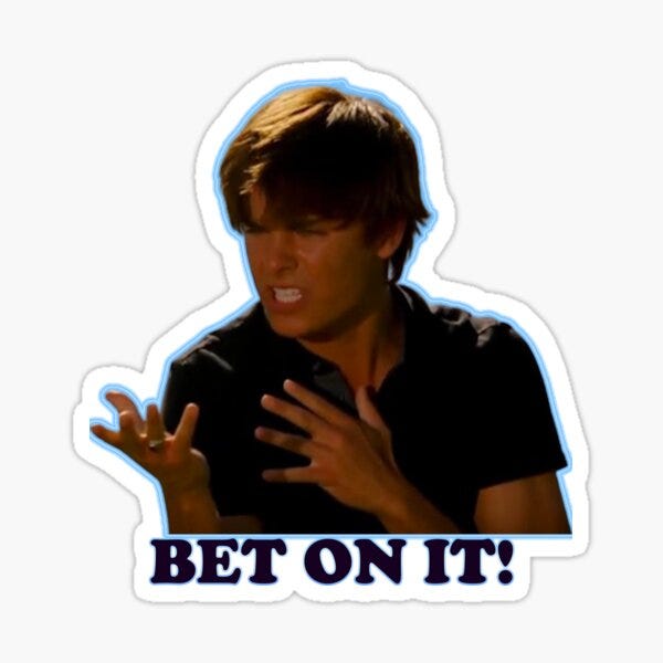 Troy Bolton Bet On it" Sticker for Sale by AngelRoot | Redbubble