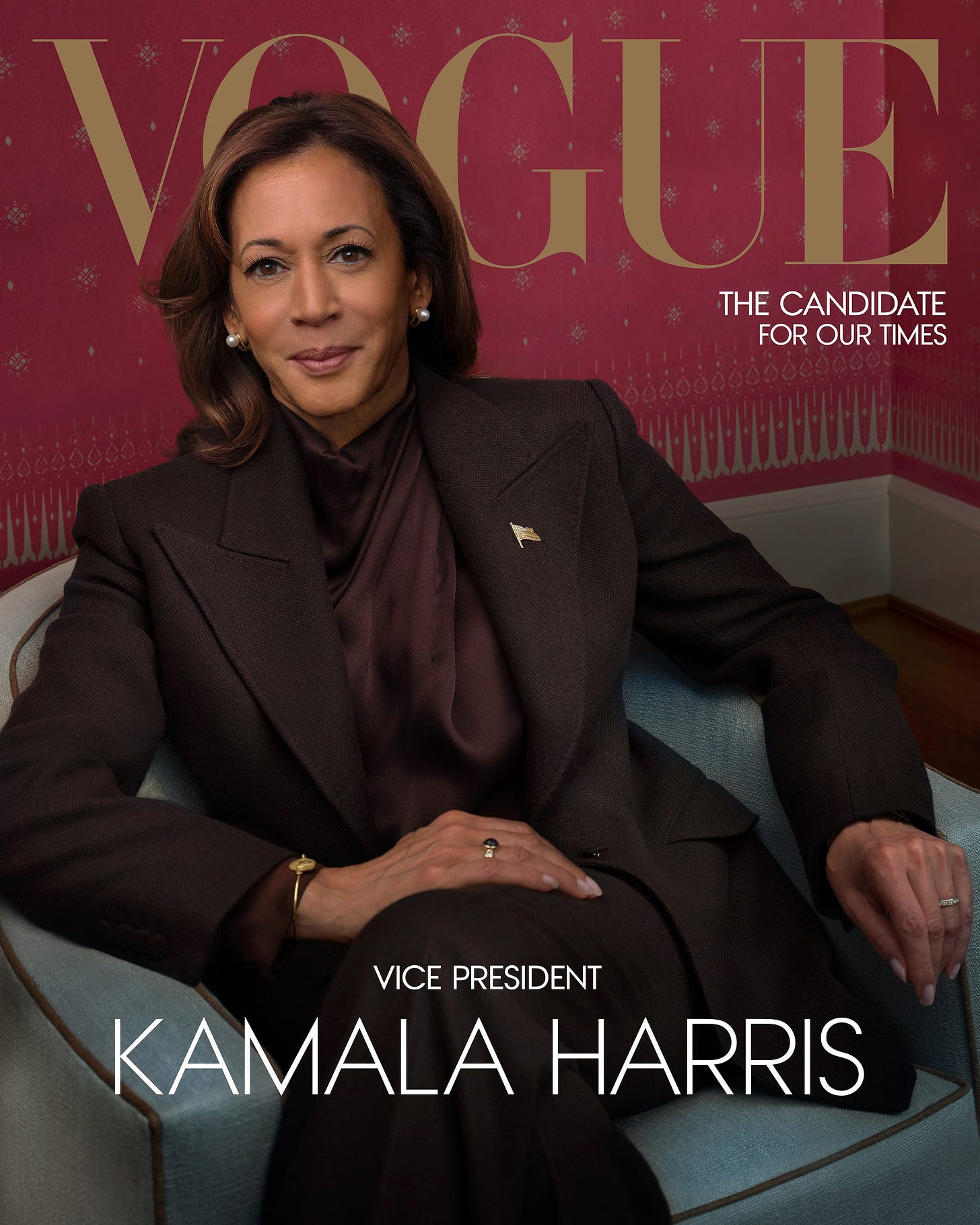 Image may contain Kamala Harris Adult Person Publication Blazer Clothing Coat Jacket Formal Wear and Suit