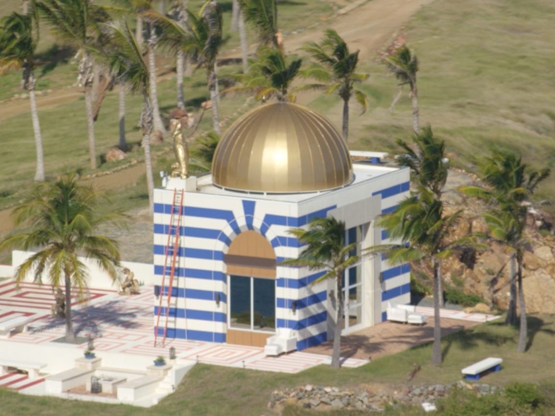Jeffrey Epstein's Private Island Features a Mysterious Temple