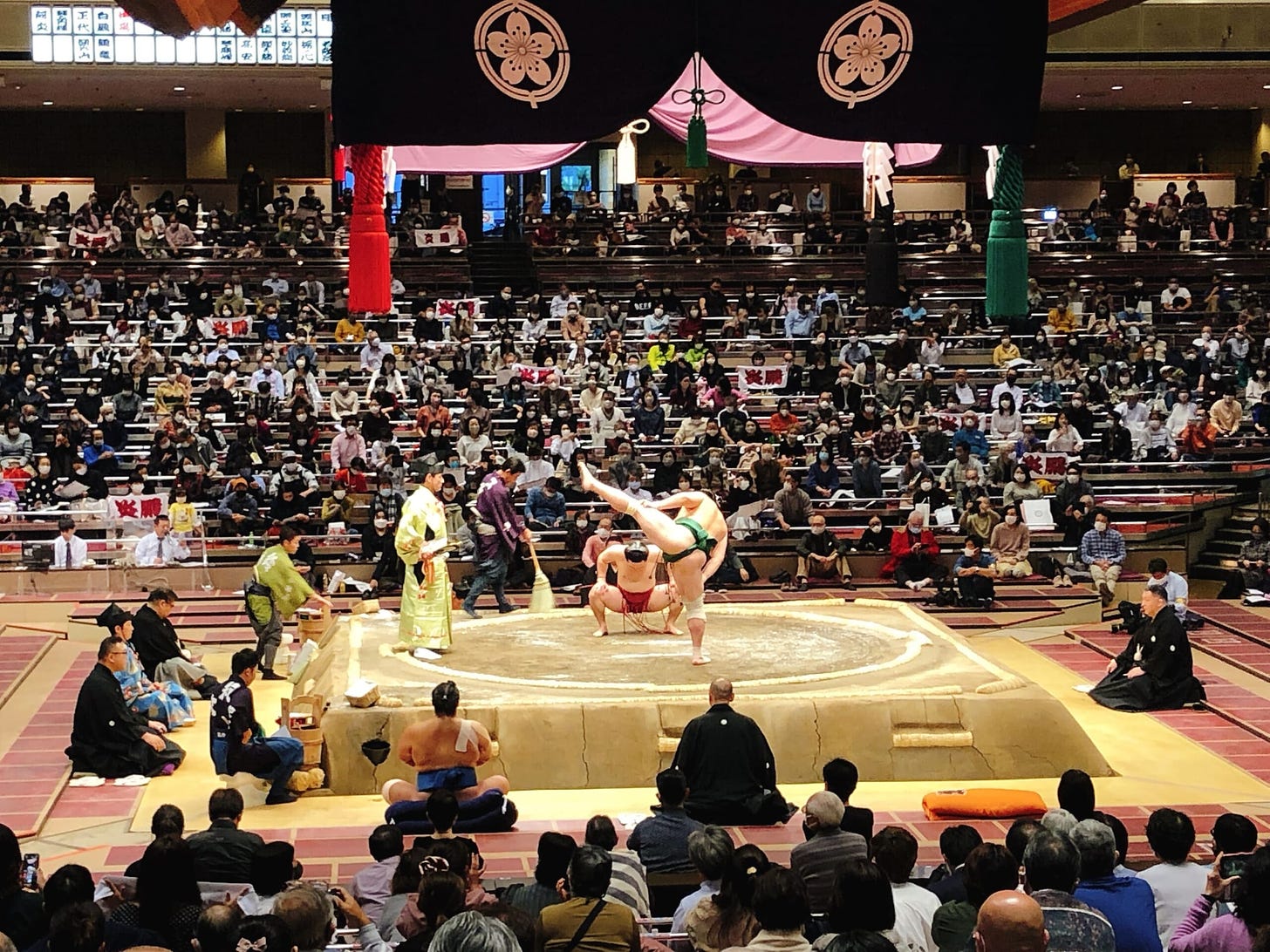 Sumo Match at Ryogoku Kokugikan