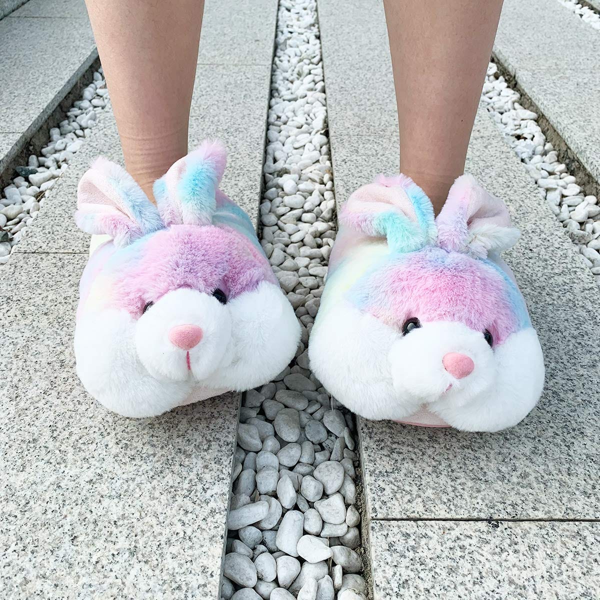 Classic Bunny Slippers for Women Funny Animal Slippers for Girls Cute ...