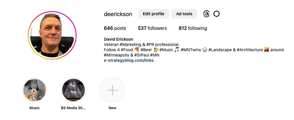 @deerickson Instagram account