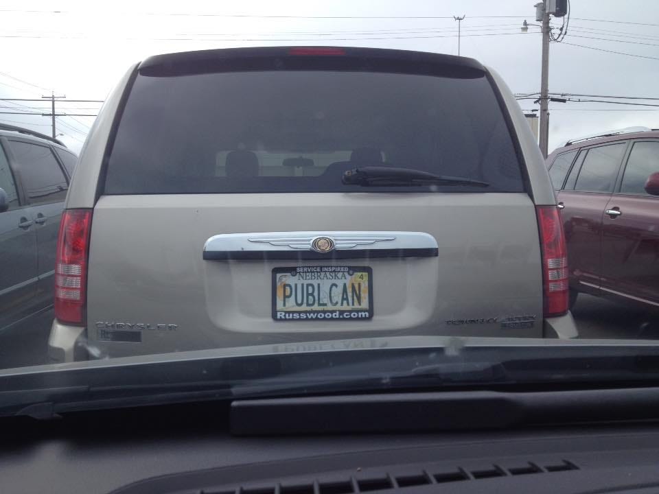 A license plate reading PUBCLAN