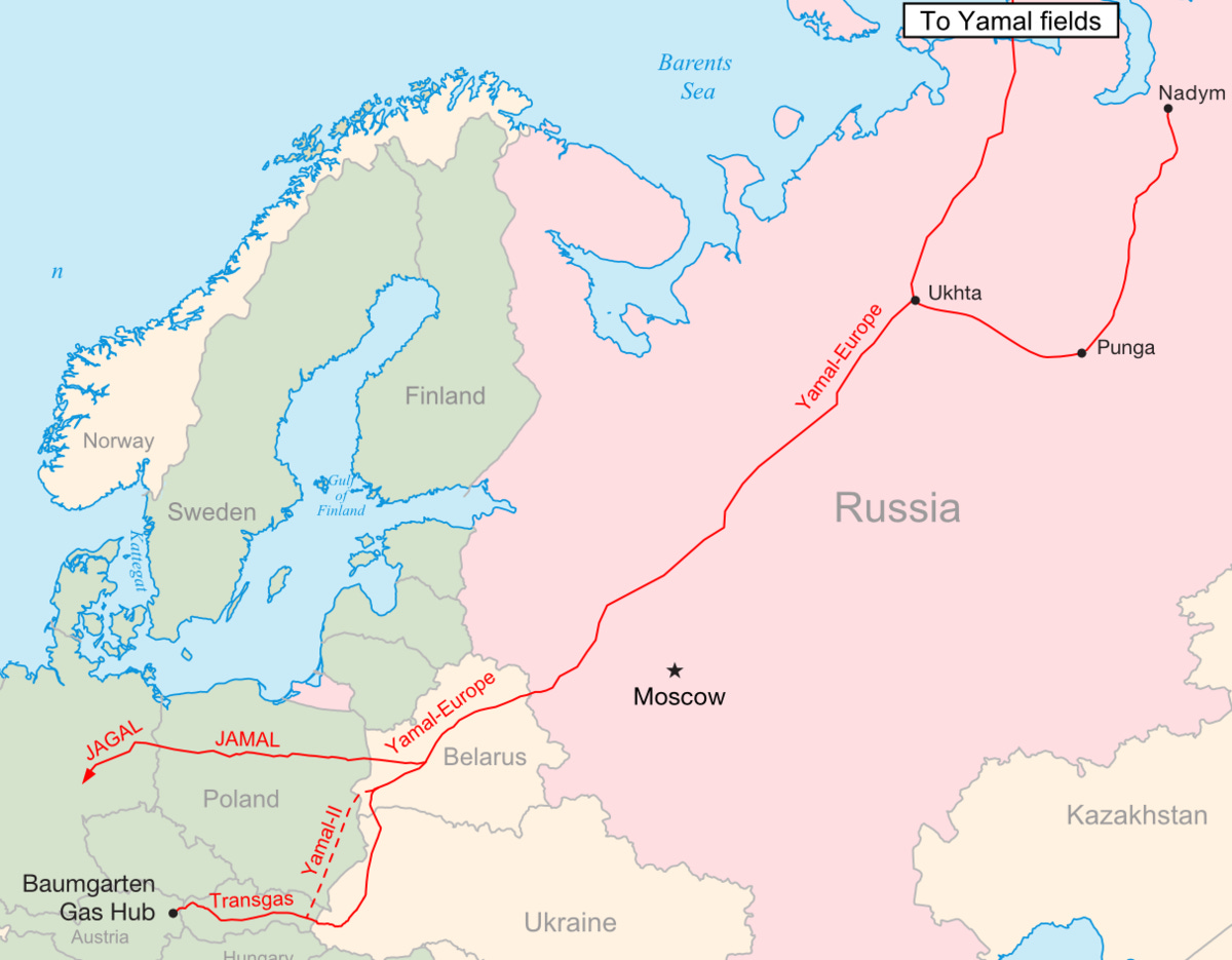 Yamal–Europe pipeline - Wikipedia