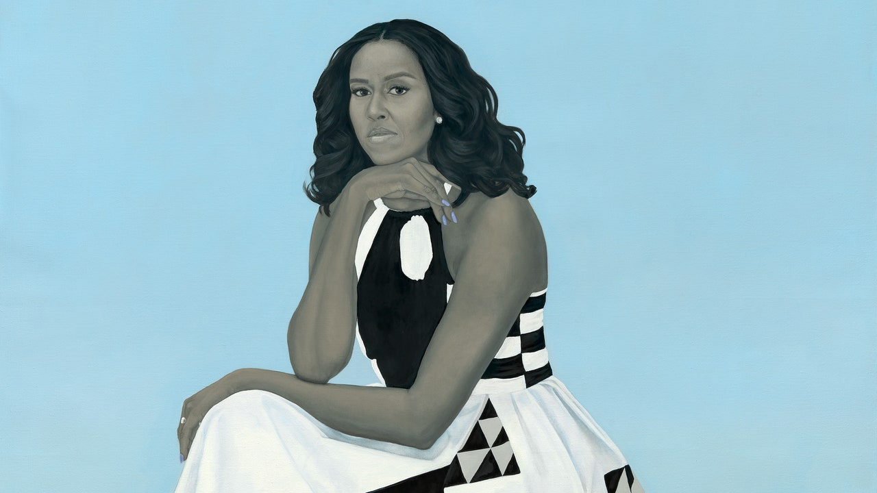 The Mystery of Amy Sherald's Portrait of Michelle Obama | The New Yorker