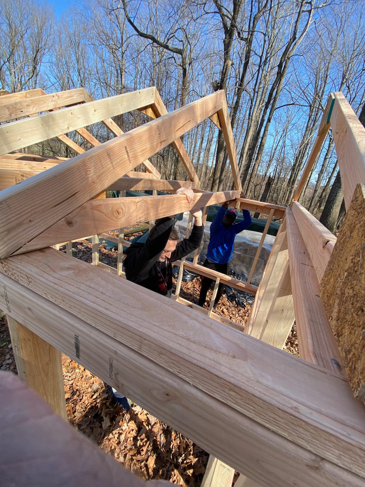 Putting Up Rafters
