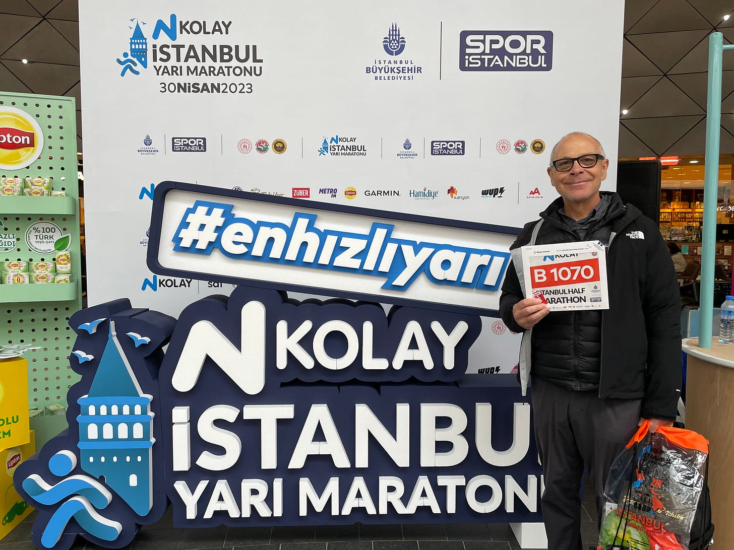 Expo and packet pickup at the Istanbul Half Marathon