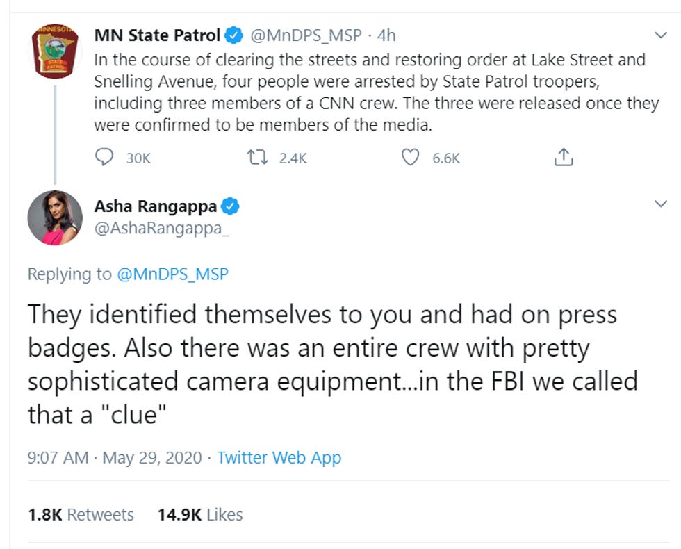 They identified themselves to you and had on press badges. Also there was an entire crew with pretty sophisticated camera equipment... in the FBI we called that a "clue." 