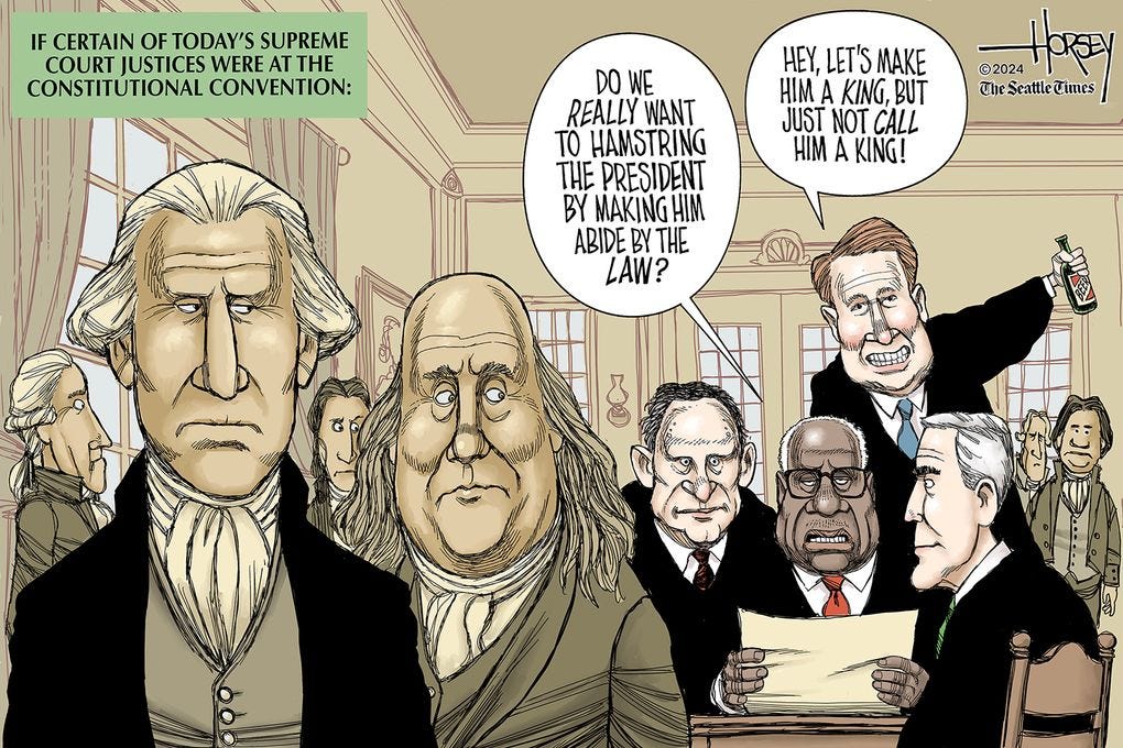 Founding Fathers would beg to differ on presidential immunity | The Seattle  Times