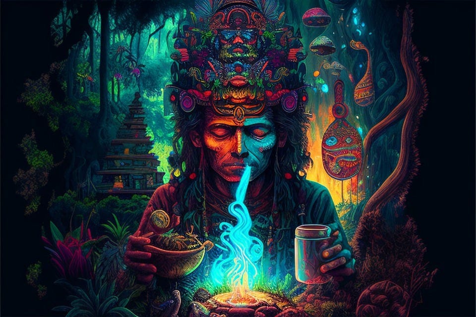 Free Ayahuasca Psychedelic illustration and picture