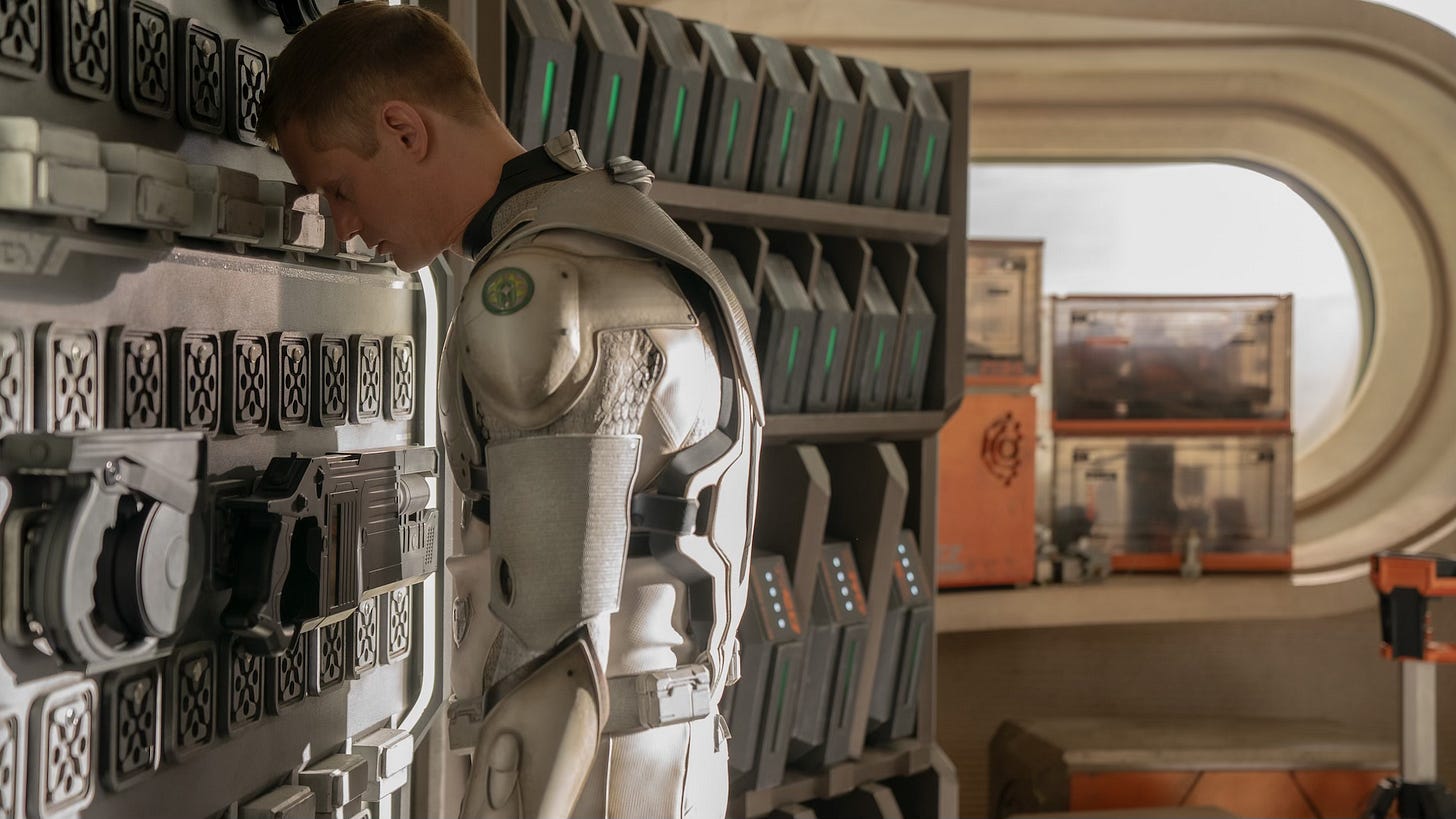 Alexander Skarsgård as Murderbot in Murderbot