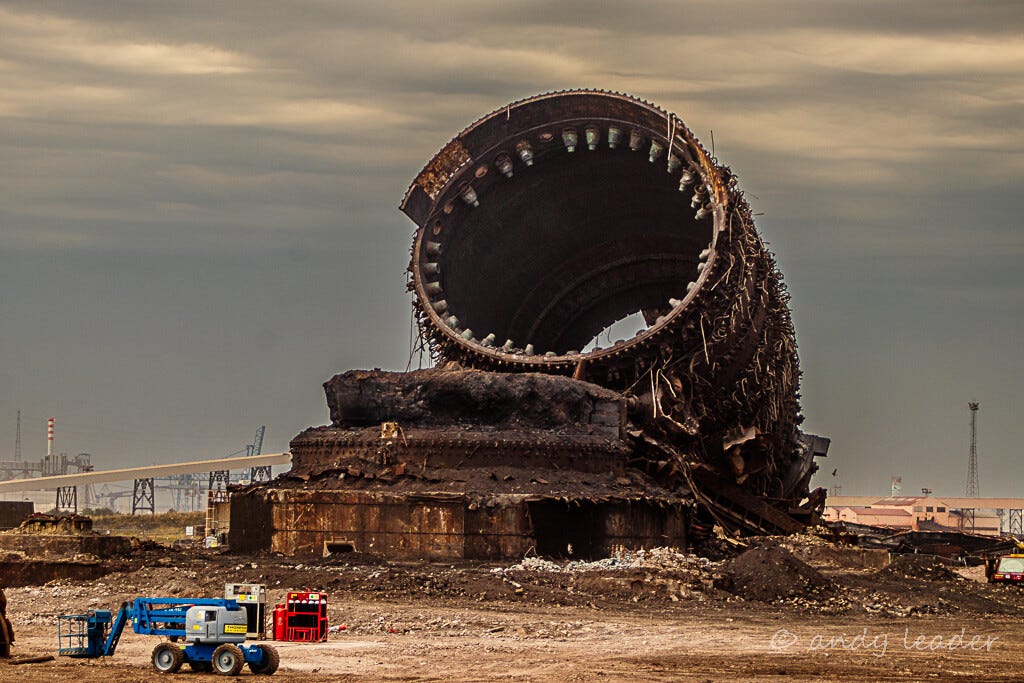 Andy Leader: "Remains of the blast furnace a…" - Mastodon App UK