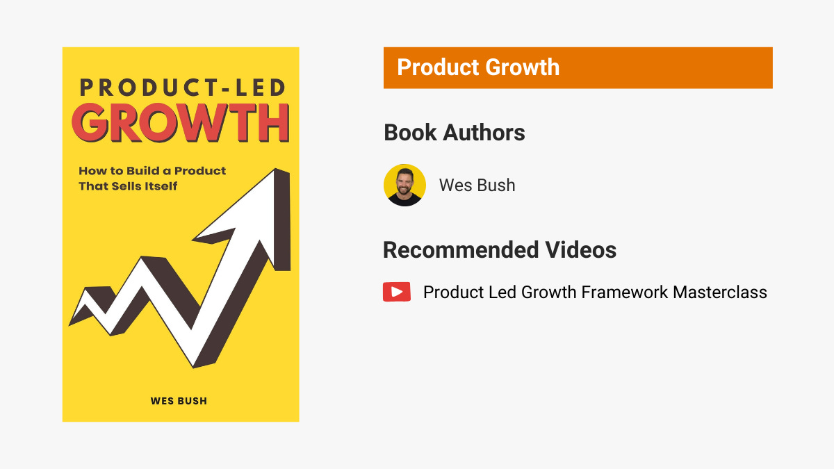 Product-Led Growth by Wes Bush