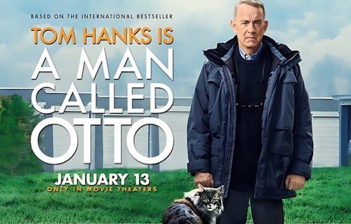 Banner poster for the Tom Hanks movie: "A Man Called Otto."