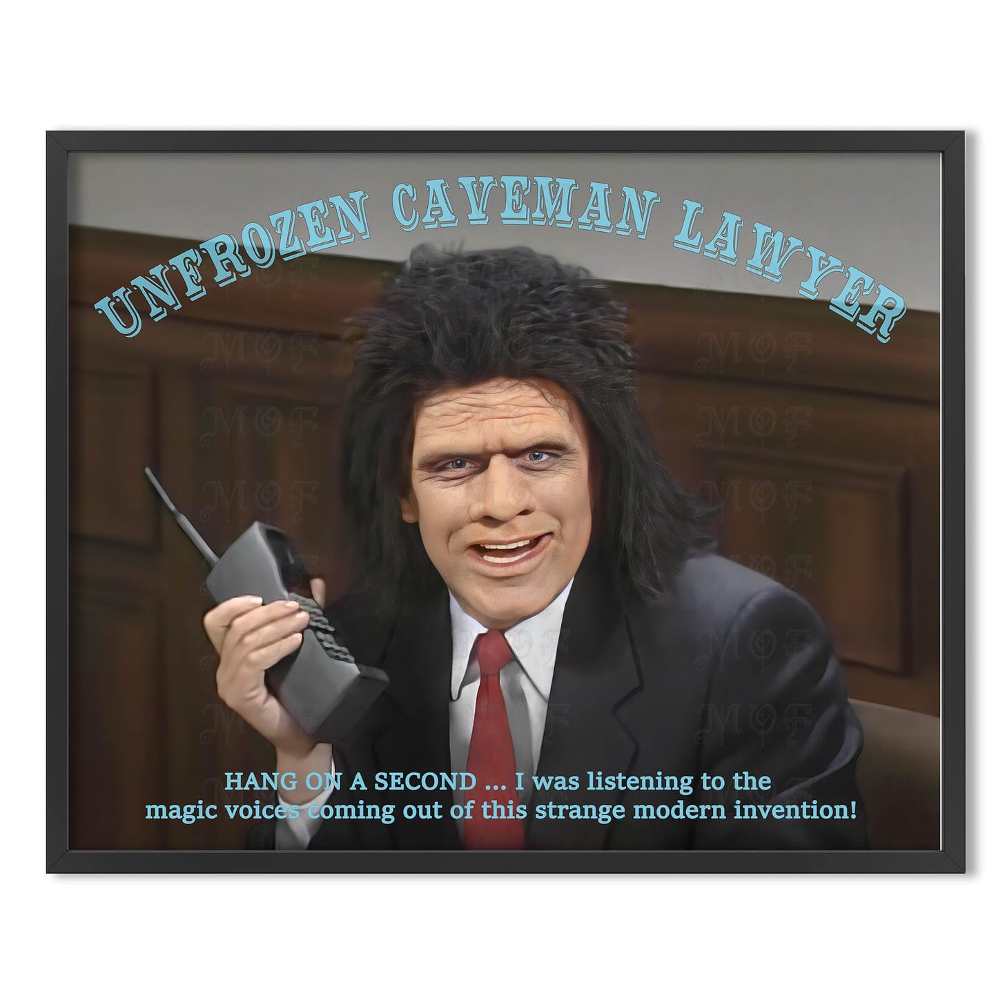 Amazon.com: Masters of Fate Phil Hartman Tribute To Unfrozen Caveman Lawyer  Artwork Poster Art Print 5MOF (11X14): Posters & Prints