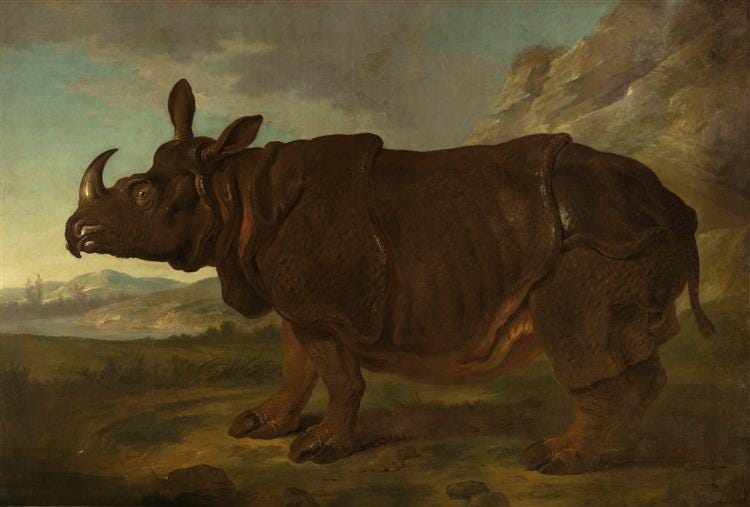Clara the Rhinoceros, 1749 - Jean-Baptiste Oudry