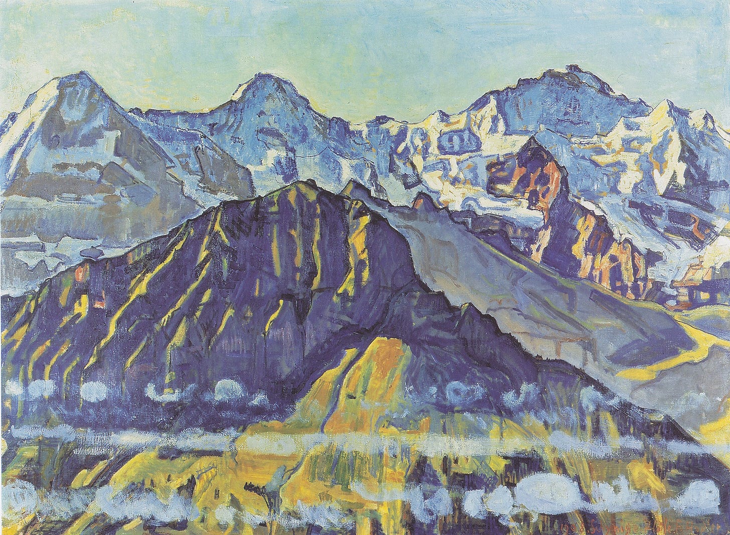 File:Hodler - Eiger, Mönch und Jungfrau in der Morgensonne - 1908.jpg -  Wikimedia Commons