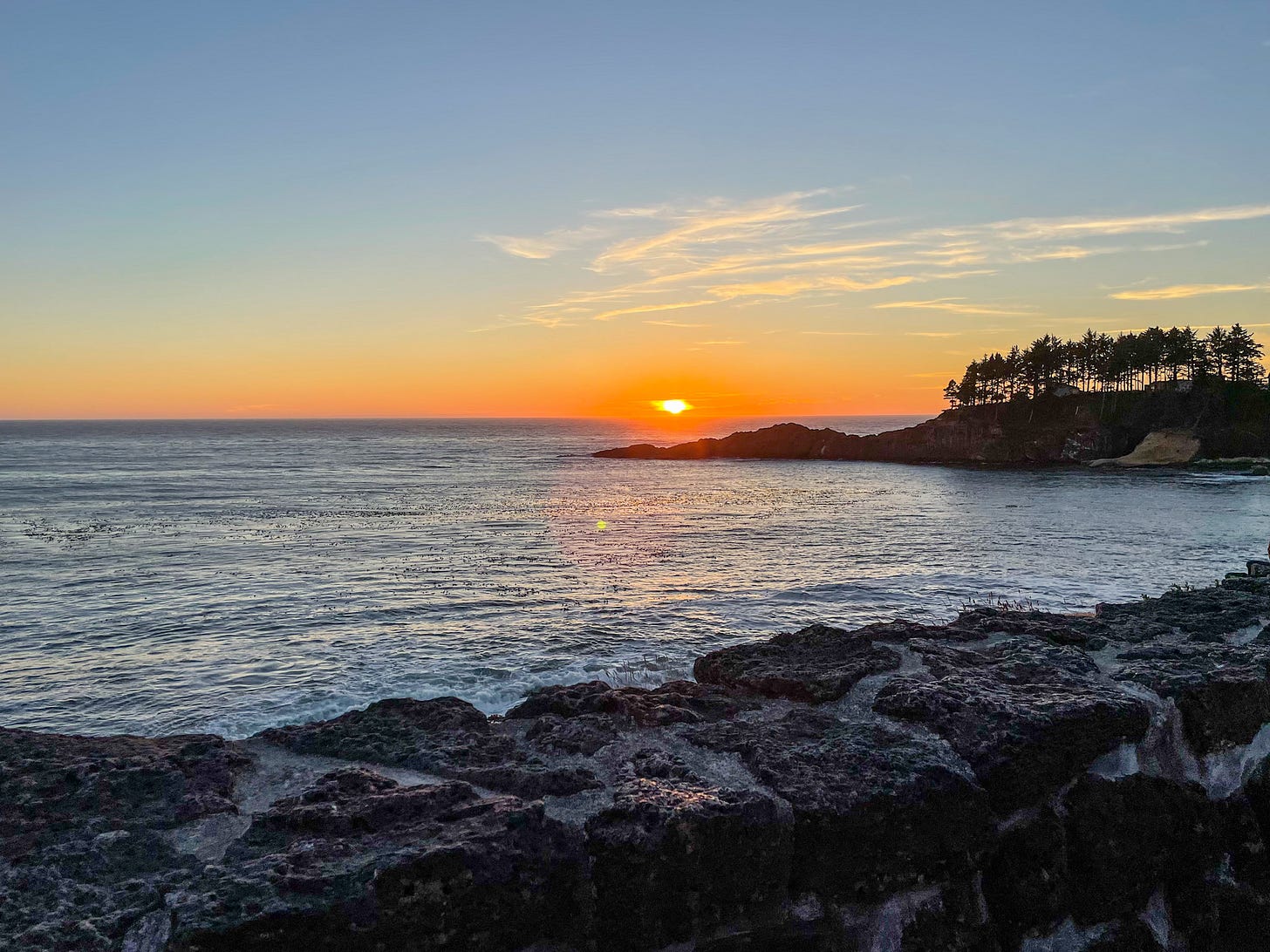 Sunset in Depoe Bay