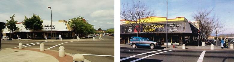 A collage of a street and a car

Description automatically generated