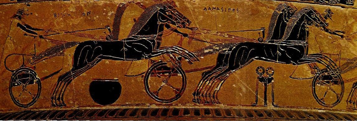 The Homeric Background of the Olympic Games & Chariot Races