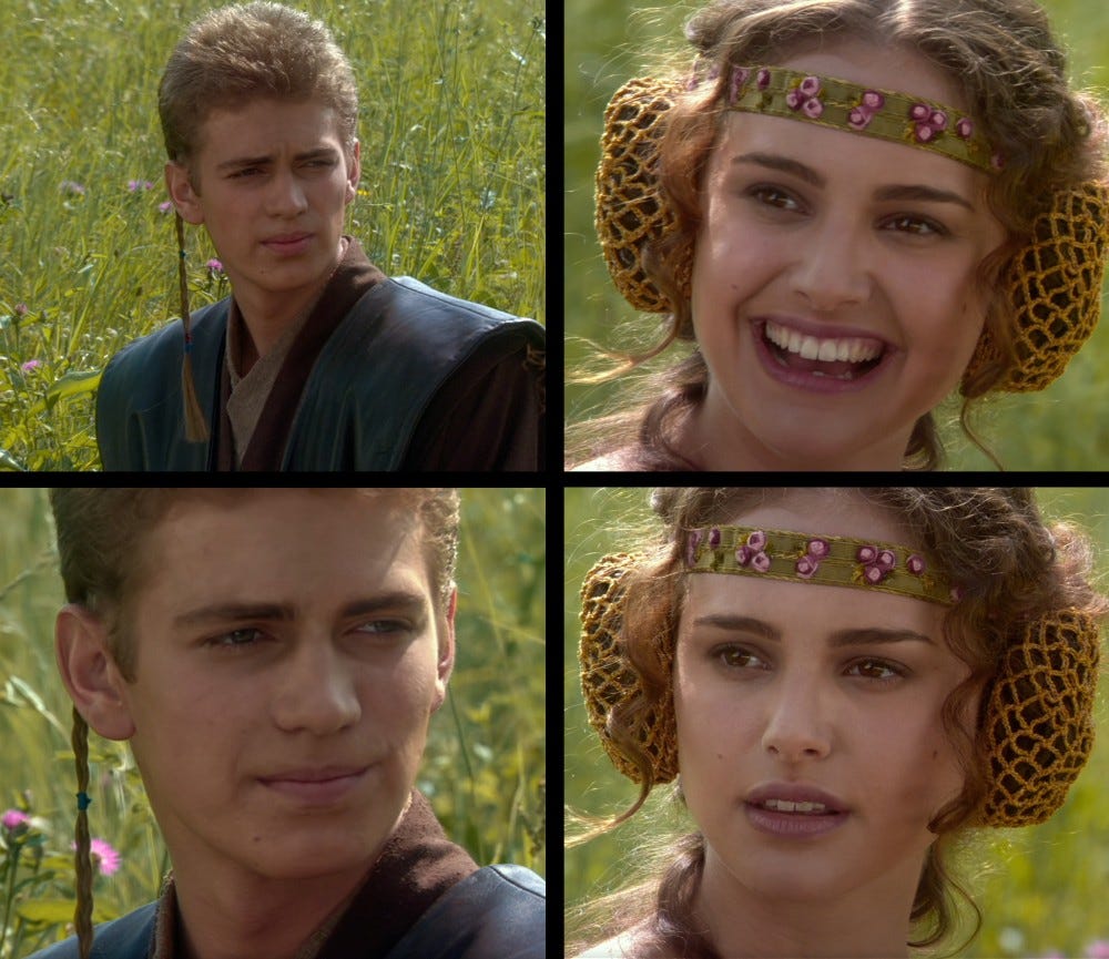 Create meme "Anakin and Padme on a picnic, Star wars Anakin and Padme ...