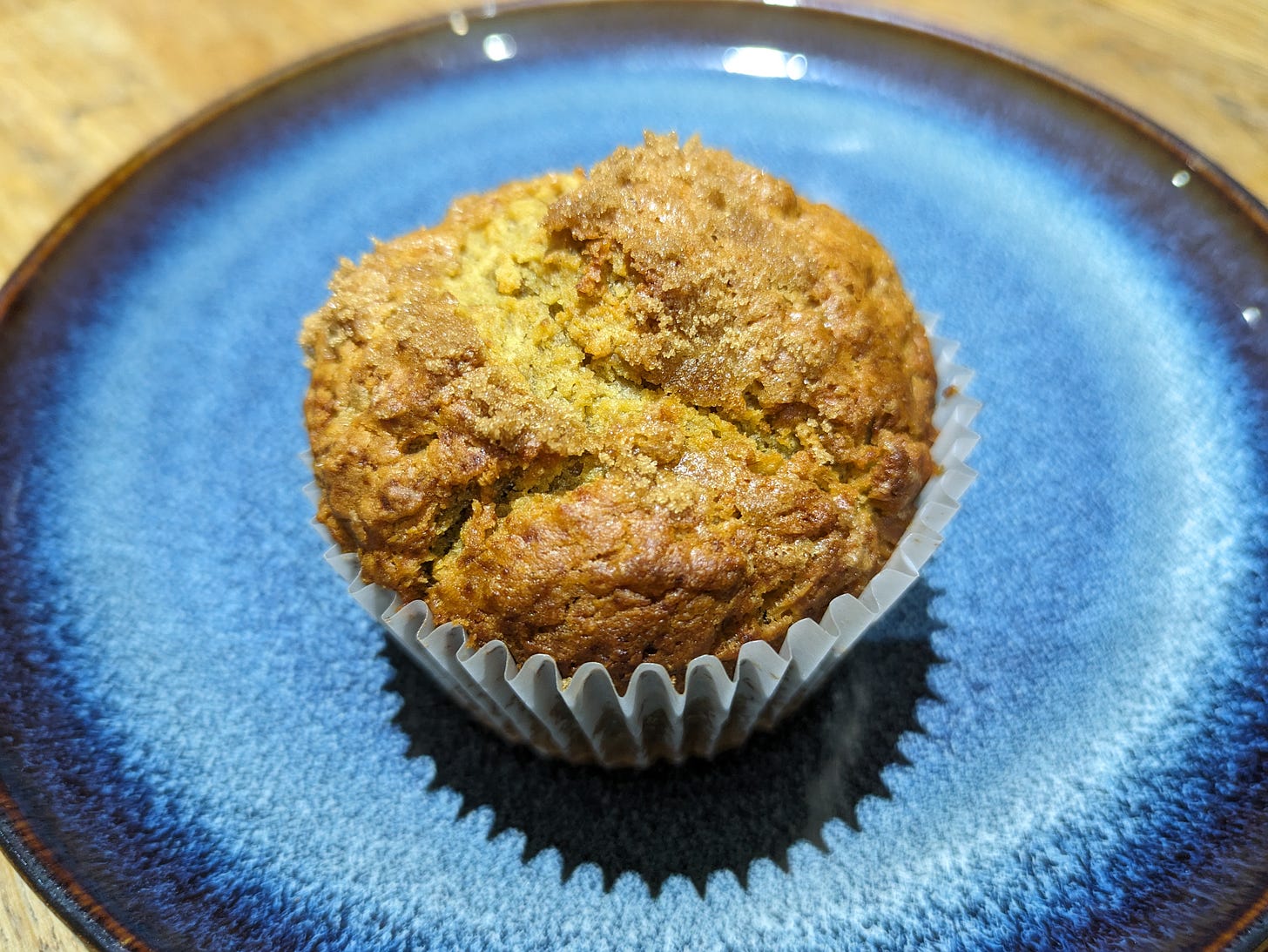 photograph of a muffin made with Kousa berries