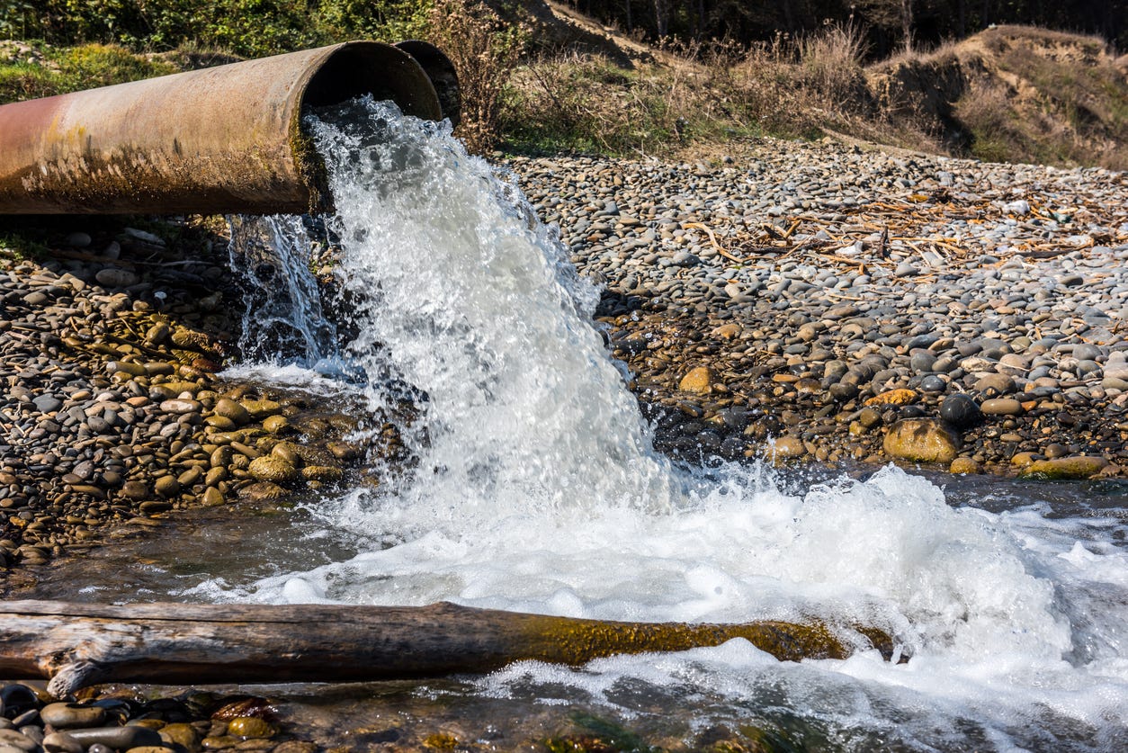 Stormwater outflow pipe