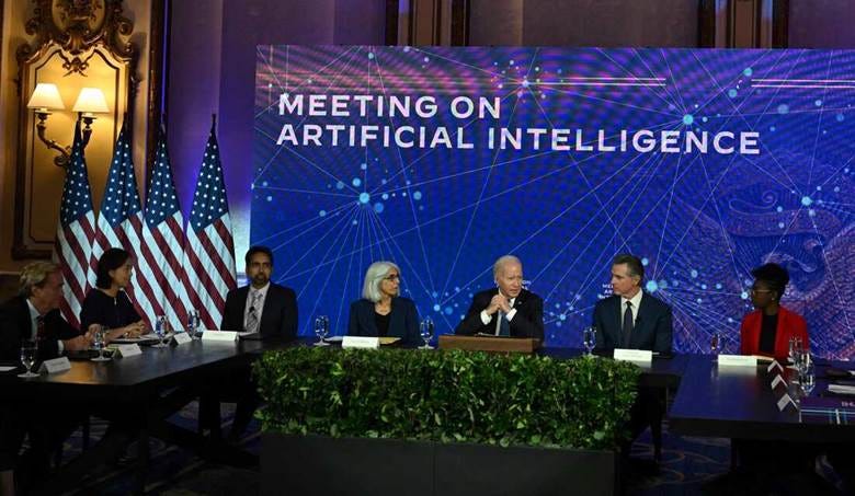 The White House and big tech companies release commitments on managing AI :  NPR
