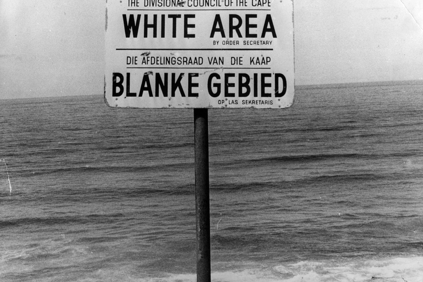 sign, South Africa apartheid,Capetown