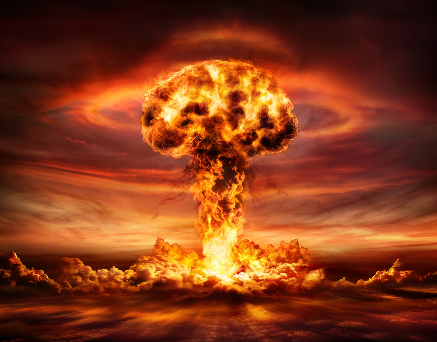 The war games scenario lays out a case where both countries could resort to nuclear weapons (Pictured: A file image of a nuclear explosion)