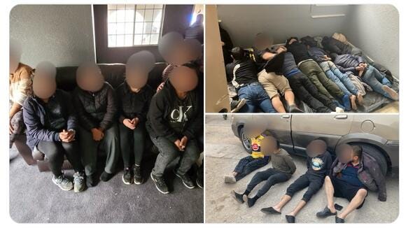 25 migrants discovered by Border Patrol Agents inside an El Paso Stash House