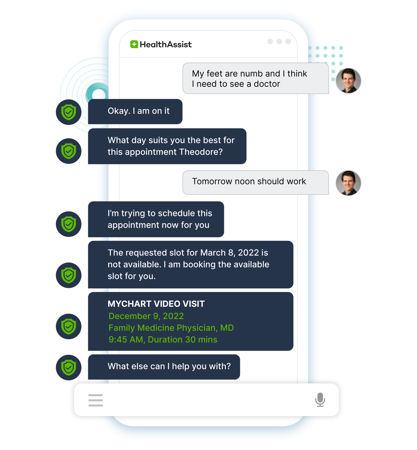 HealthAssist Intelligent Conversational Experience