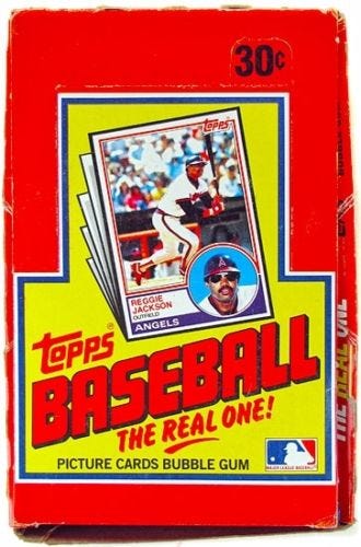 1983 Topps Wax Box