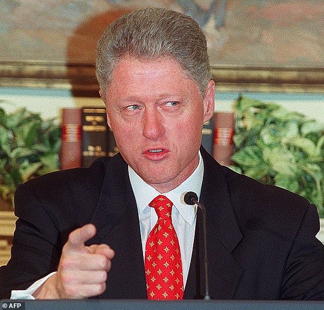 On 26 January 1998, Bill Clinton addressed his affair with former White House intern Monica Lewinsky, famously saying: 'I did not have sexual relations with that woman, Miss Lewinsky.'