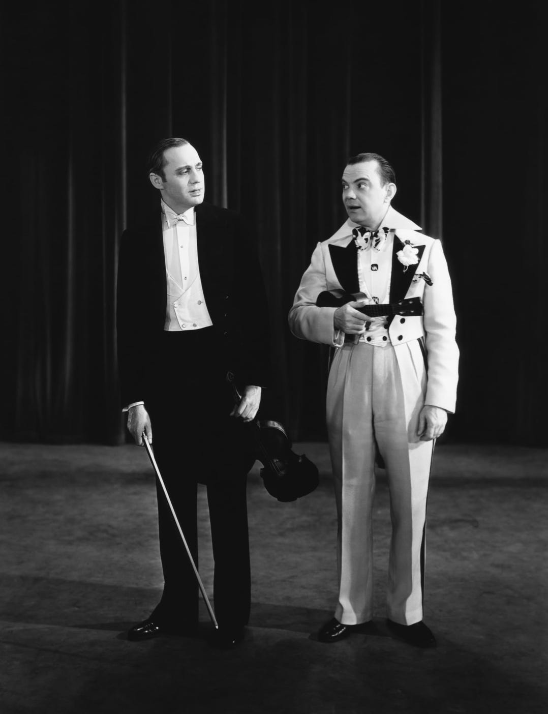 Jack Benny and Cliff Edwards