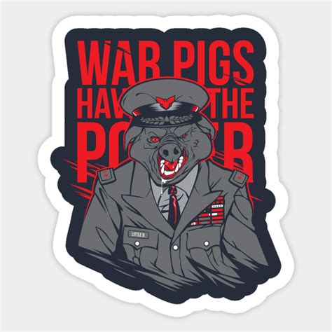 War Pigs - Pig - Sticker | TeePublic