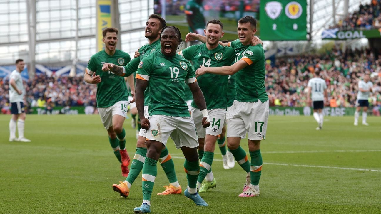 Republic of Ireland vs. Scotland - Football Match Report - June 11, 2022 -  ESPN