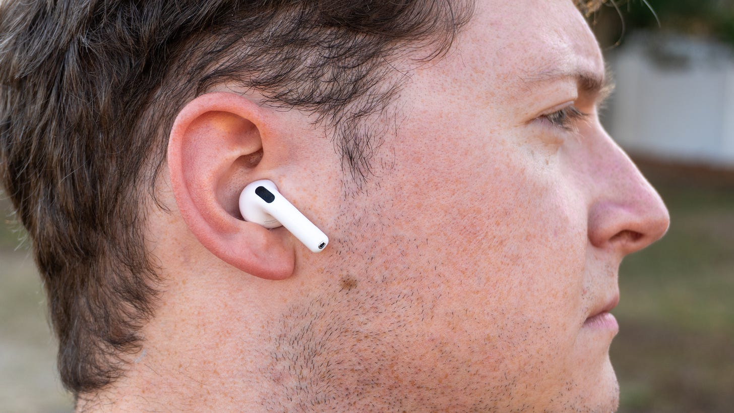 AirPods 4 with ANC in ear test