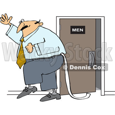 Royalty-Free (RF) Clip Art Illustration of a Businessman Dragging ...